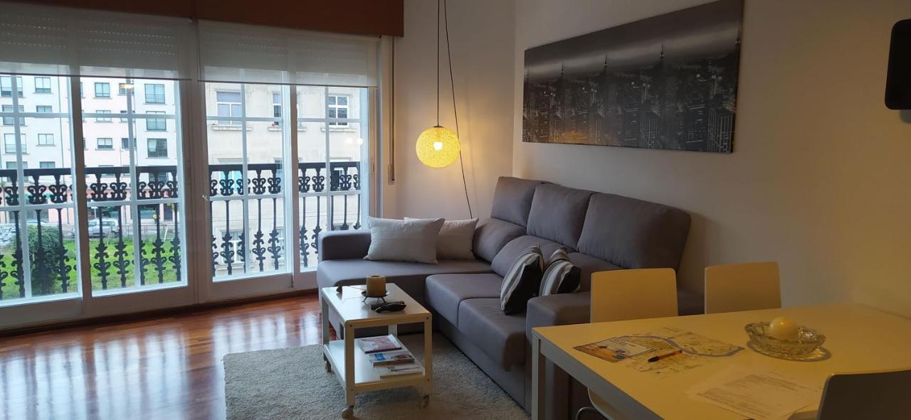 Moderno Y Luminoso 2 Dormitorios Con Todas Las Comodidades En Pontevedra Ciudad Exteriör bild