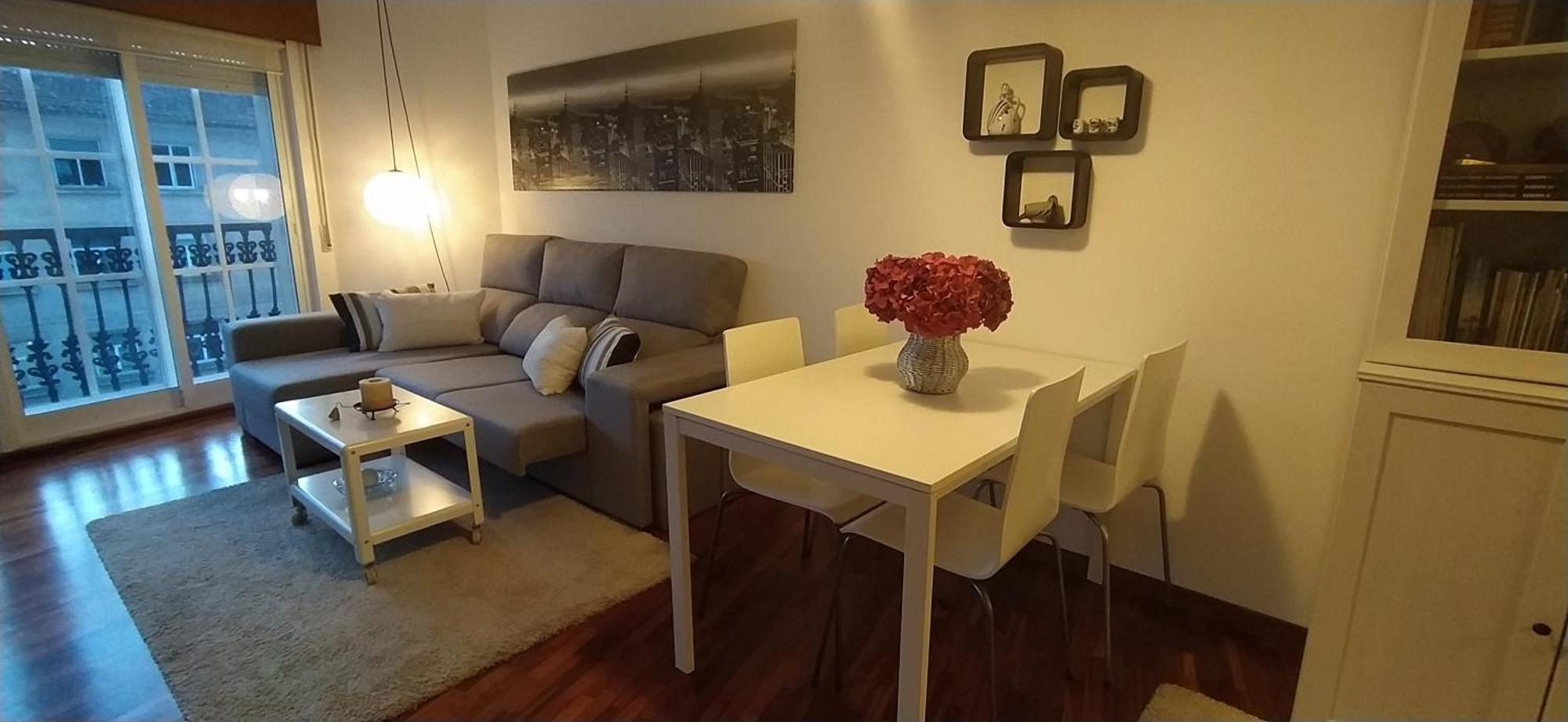 Moderno Y Luminoso 2 Dormitorios Con Todas Las Comodidades En Pontevedra Ciudad Exteriör bild